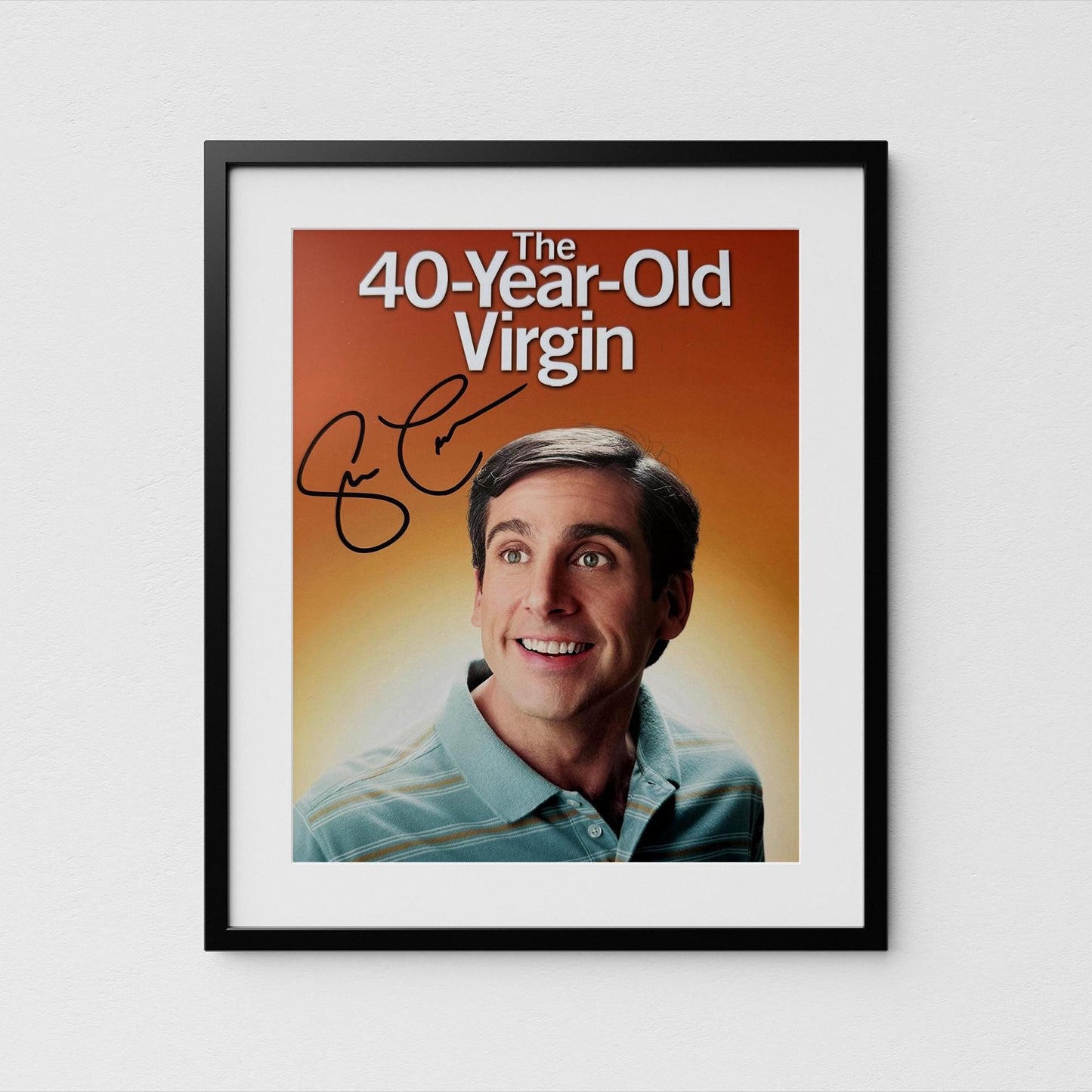 Steve Carell Autograph 40 Year-Old Signed Poster Authentic Signature with COA