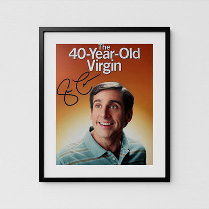 Steve Carell Autograph 40 Year-Old Signed Poster Authentic Signature with COA