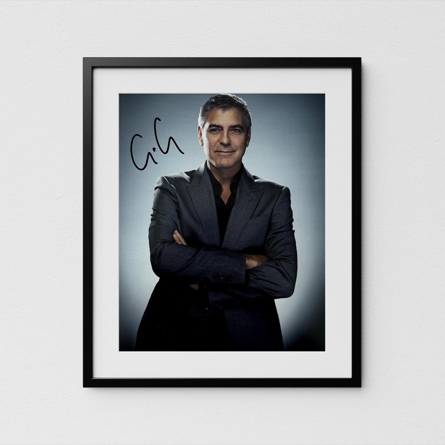 George Clooney Autograph Oceans 11 Signed Poster Authentic Signature with COA