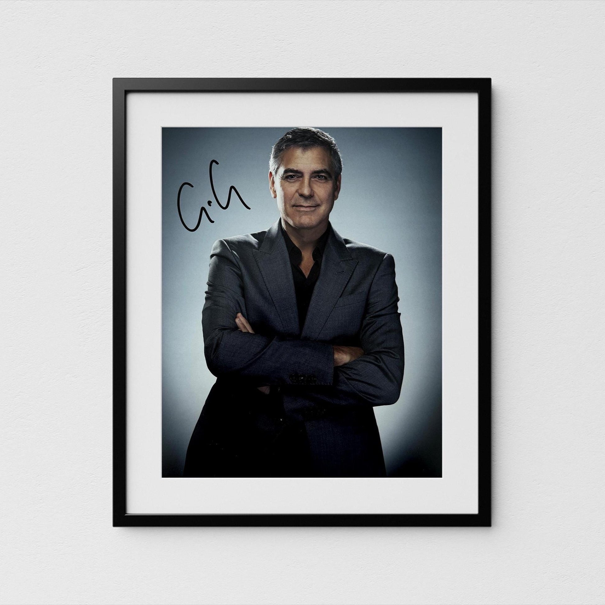 George Clooney Autograph Oceans 11 Signed Poster Authentic Signature with COA