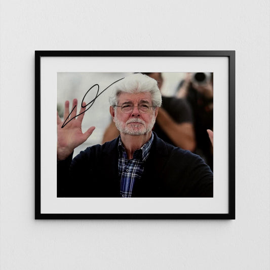 George Lucas Autograph Star Wars Director Signed Poster Authentic Signature with COA