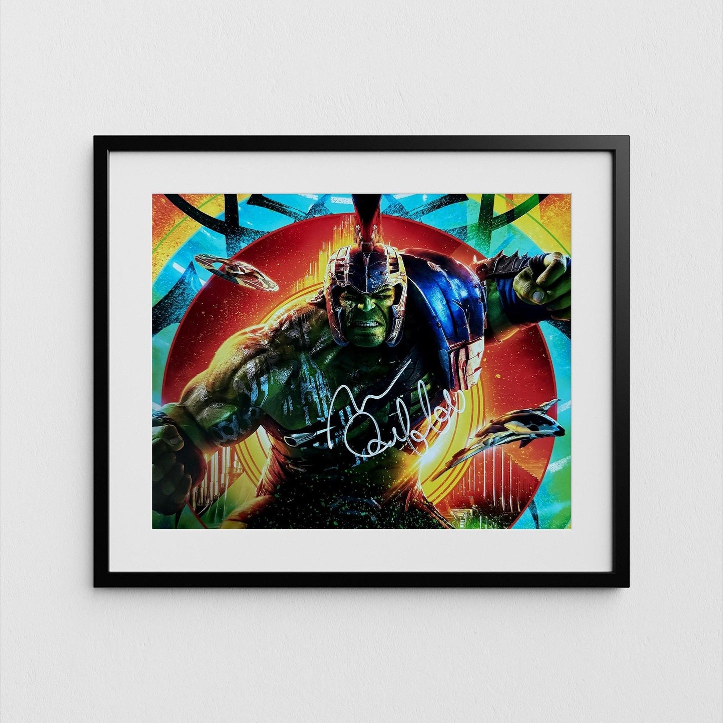 Hulk Autograph Signed Thor Ragnarok Poster Authentic Mark Ruffalo Signature with COA
