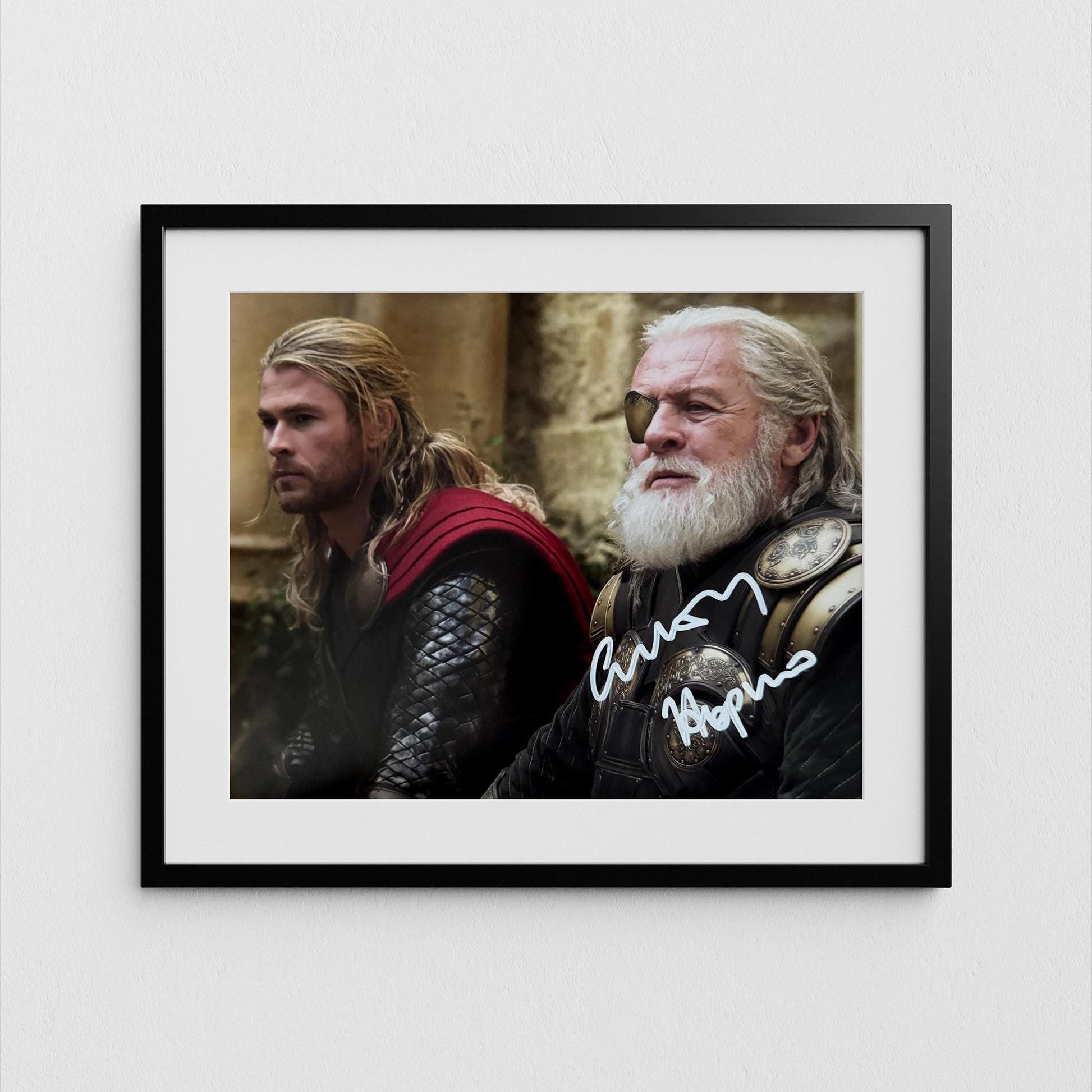 Anthony Hopkins Autograph Signed Thor Poster Authentic Odin Signature with COA