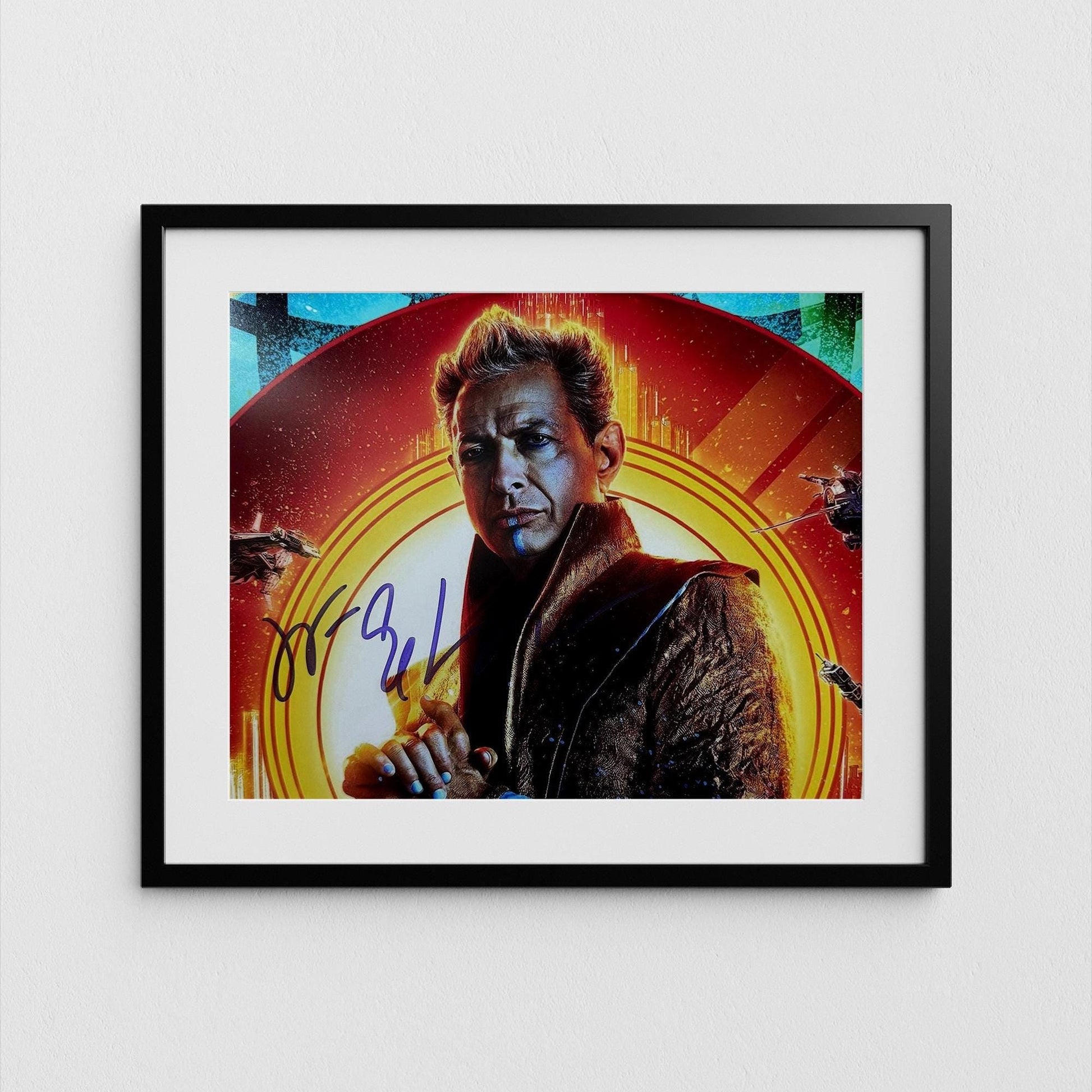 Jeff Goldblum Autograph Signed Thor Ragnarok Poster Authentic Grandmaster Signature with COA