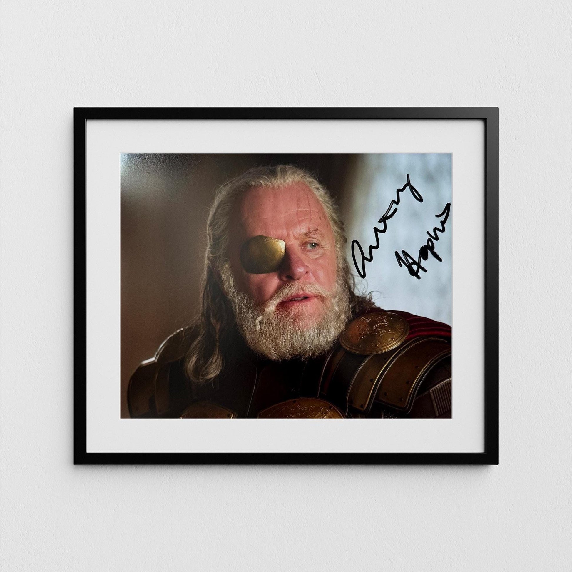 Anthony Hopkins Autograph Signed Thor Ragnarok Poster Authentic Odin Signature with COA