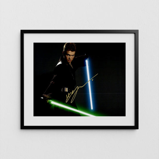 Hayden Christensen Autograph Star Wars Signed Darth Vader Poster Anakin Skywalker Authentic Signature with COA