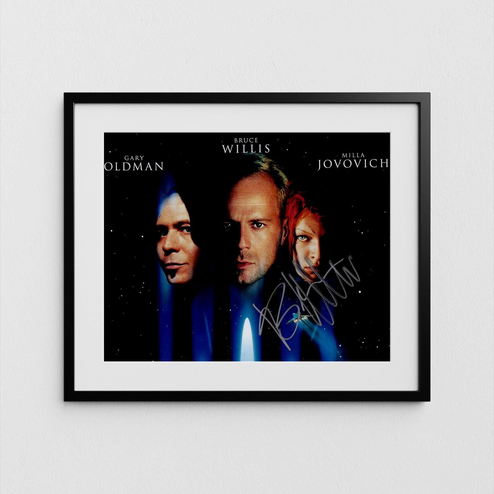 Bruce Willis Autograph The Fifth Element Signed Poster Authentic Signature with COA