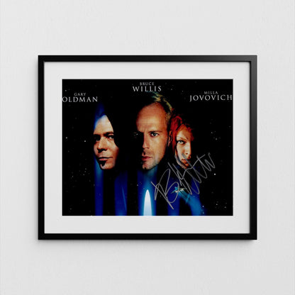 Bruce Willis Autograph The Fifth Element Signed Poster Authentic Signature with COA