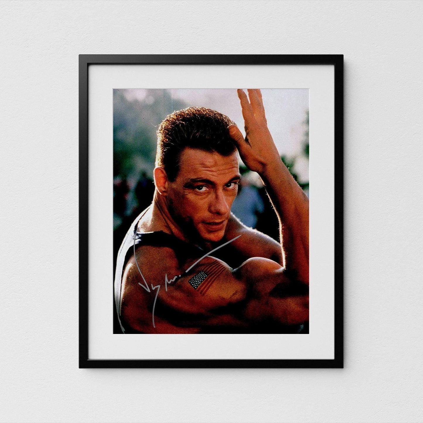 Jean-Claude van Damme Autograph Street Fighter Signed Poster Authentic Signature with COA