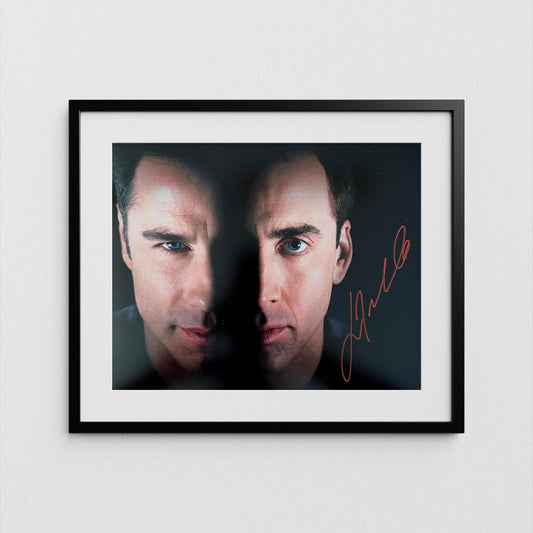John Travolta Autograph Face Off Signed Poster Authentic Signature with COA