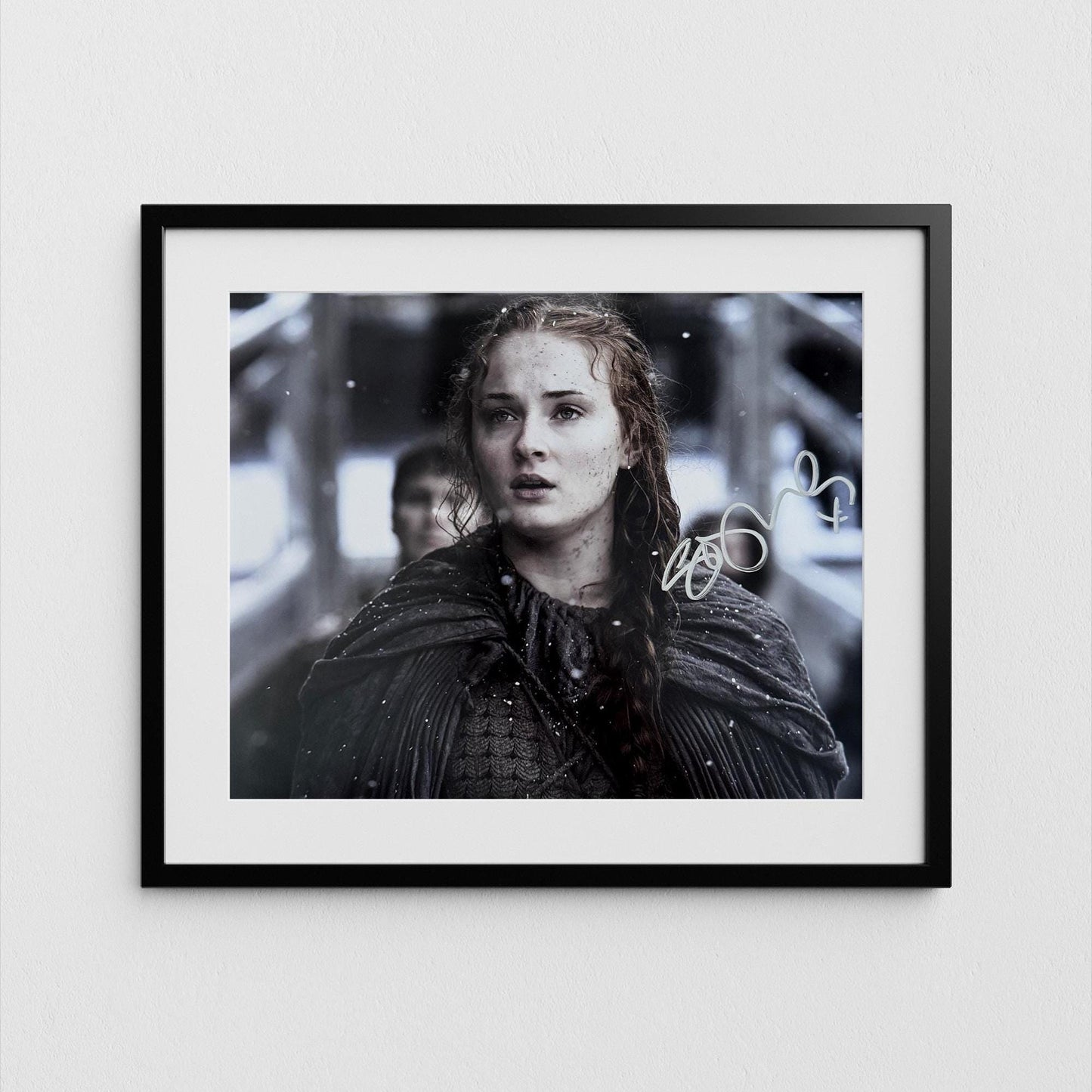Sophie Turner Autograph Game of Thrones Signed Poster Sansa Stark Authentic Signature with COA