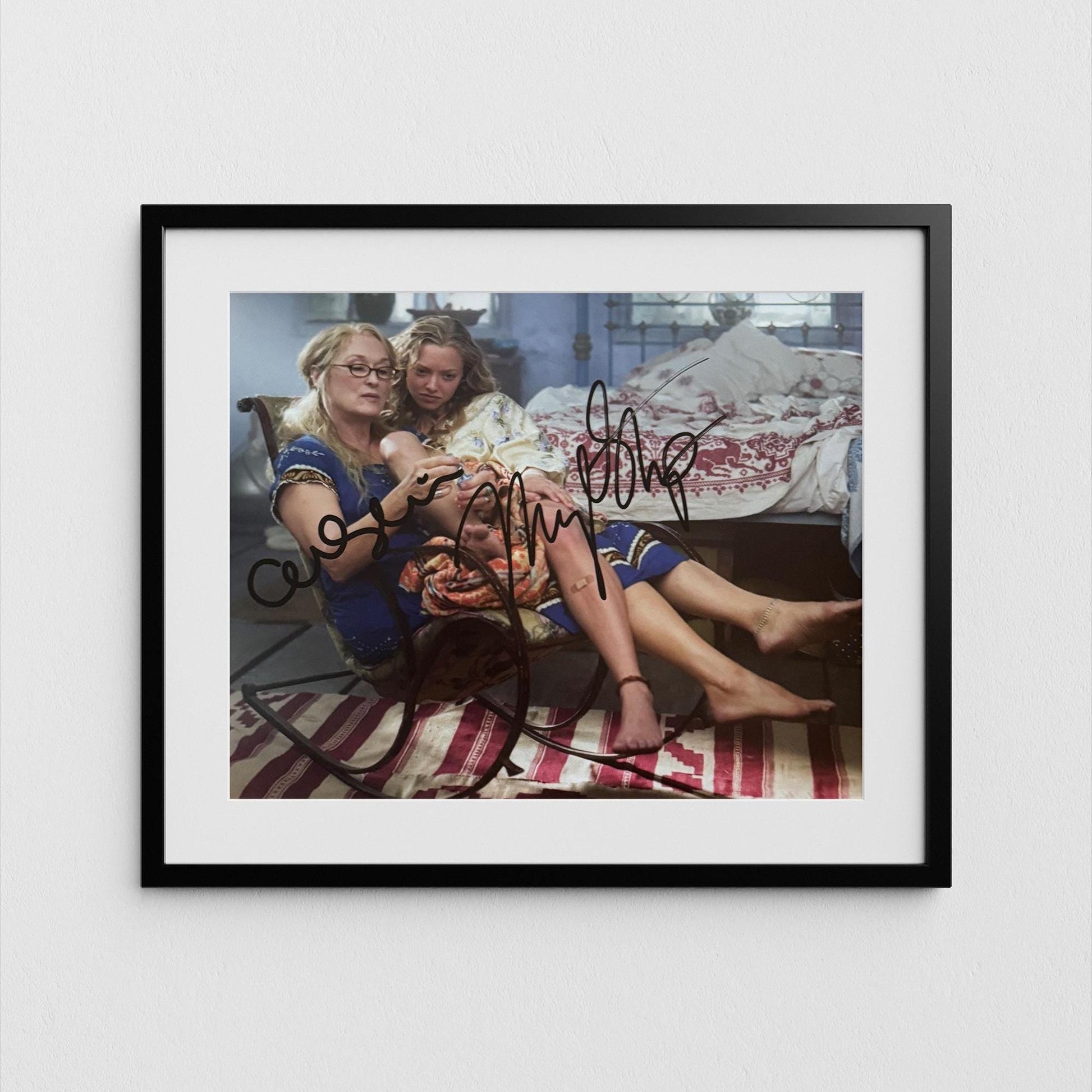 Meryl Streep + Amanda Seyfried Autograph Mamma Mia Signed Poster Authentic Signature with COA