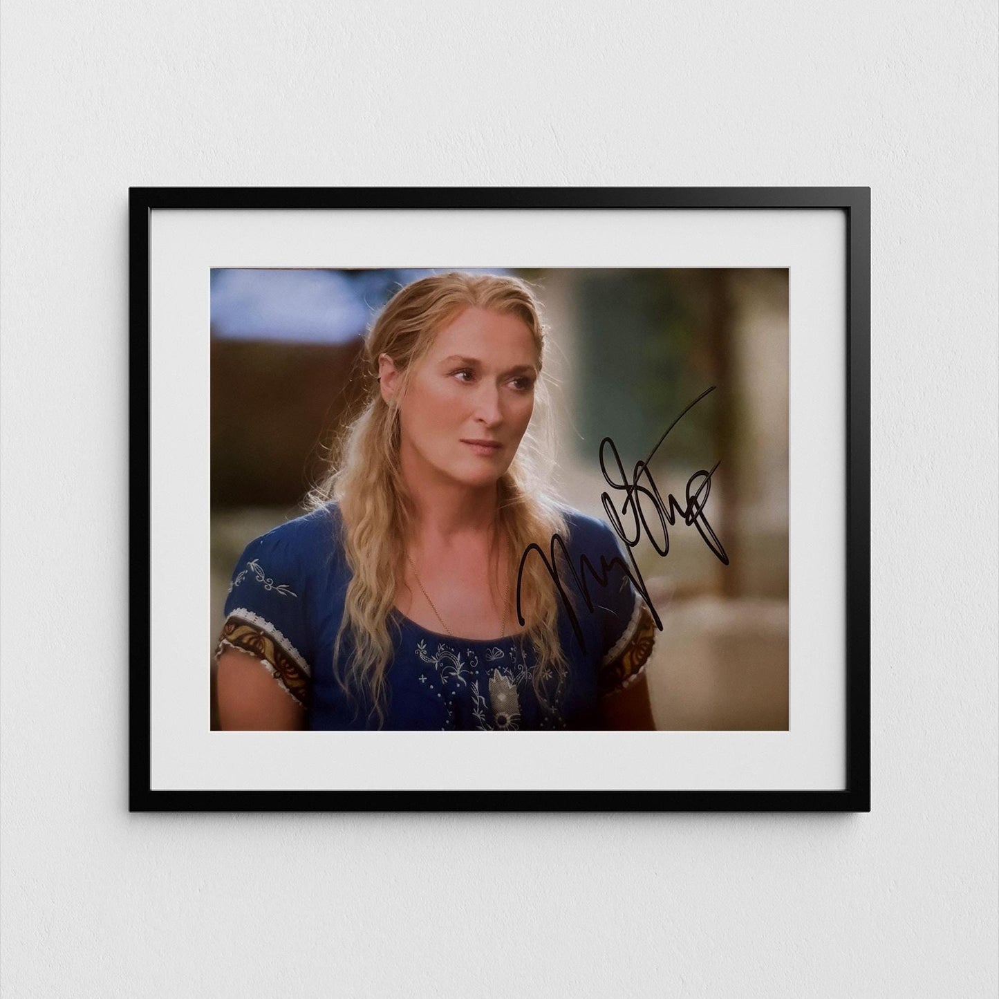 Meryl Streep Autograph Mamma Mia Signed Poster Authentic Signature with COA
