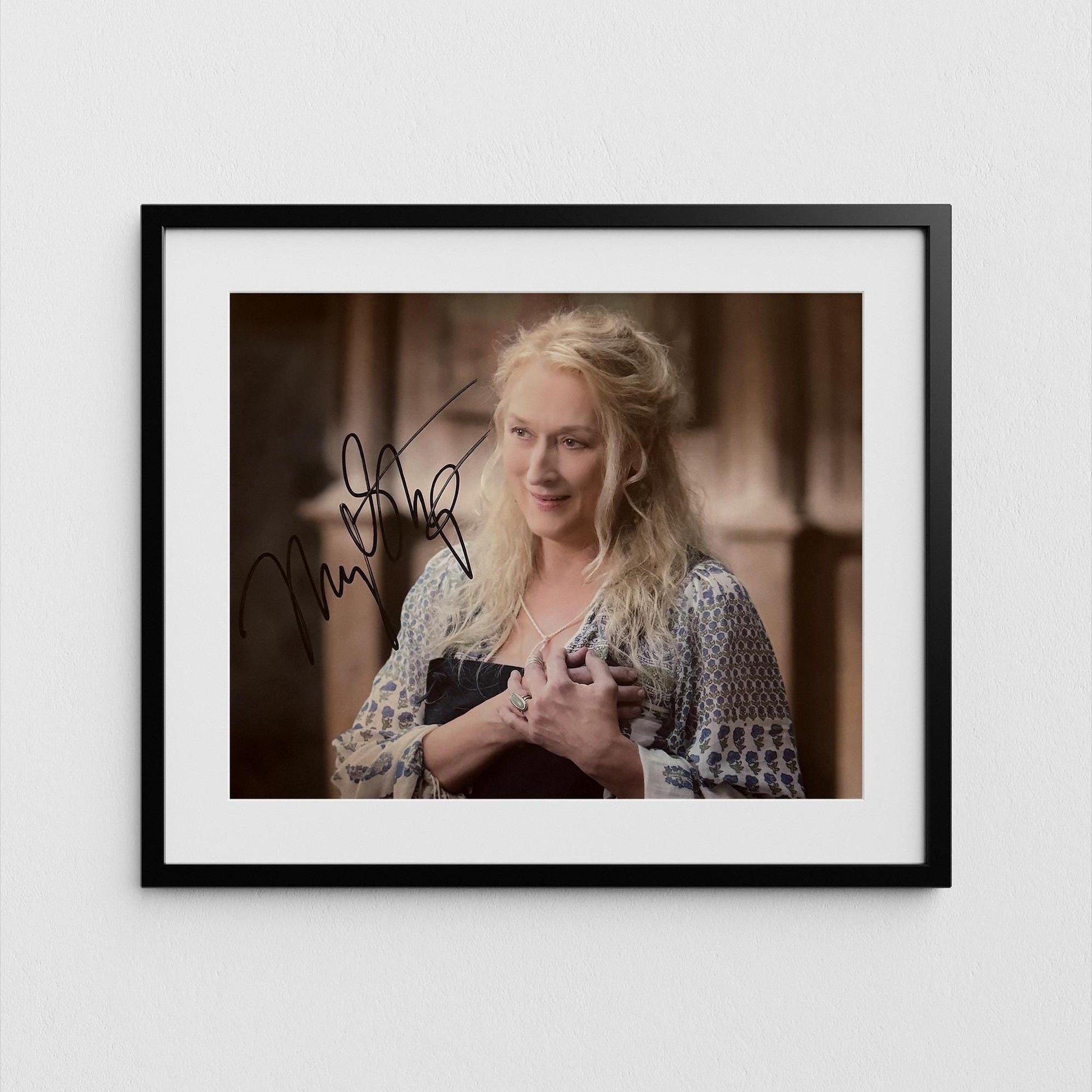 Meryl Streep Autograph Mamma Mia Signed Poster Authentic Signature with COA