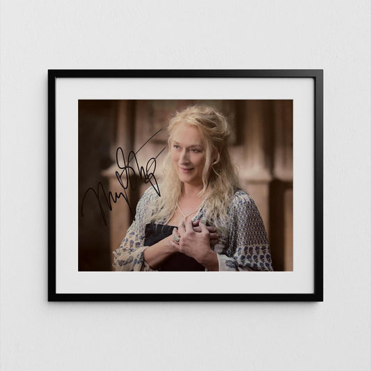 Meryl Streep Autograph Mamma Mia Signed Poster Authentic Signature with COA