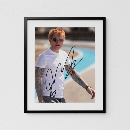 Ed Sheeran Autograph Signed Poster Authentic Signature with COA
