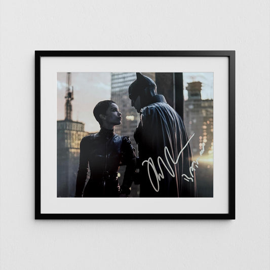 Robert Pattinson Autograph Signed The Batman Poster Selena Kyle Authentic Signature with COA