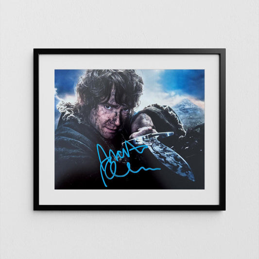 Martin Freeman Autograph The Hobbit Signed Poster Bilbo Baggins Authentic Signature with COA
