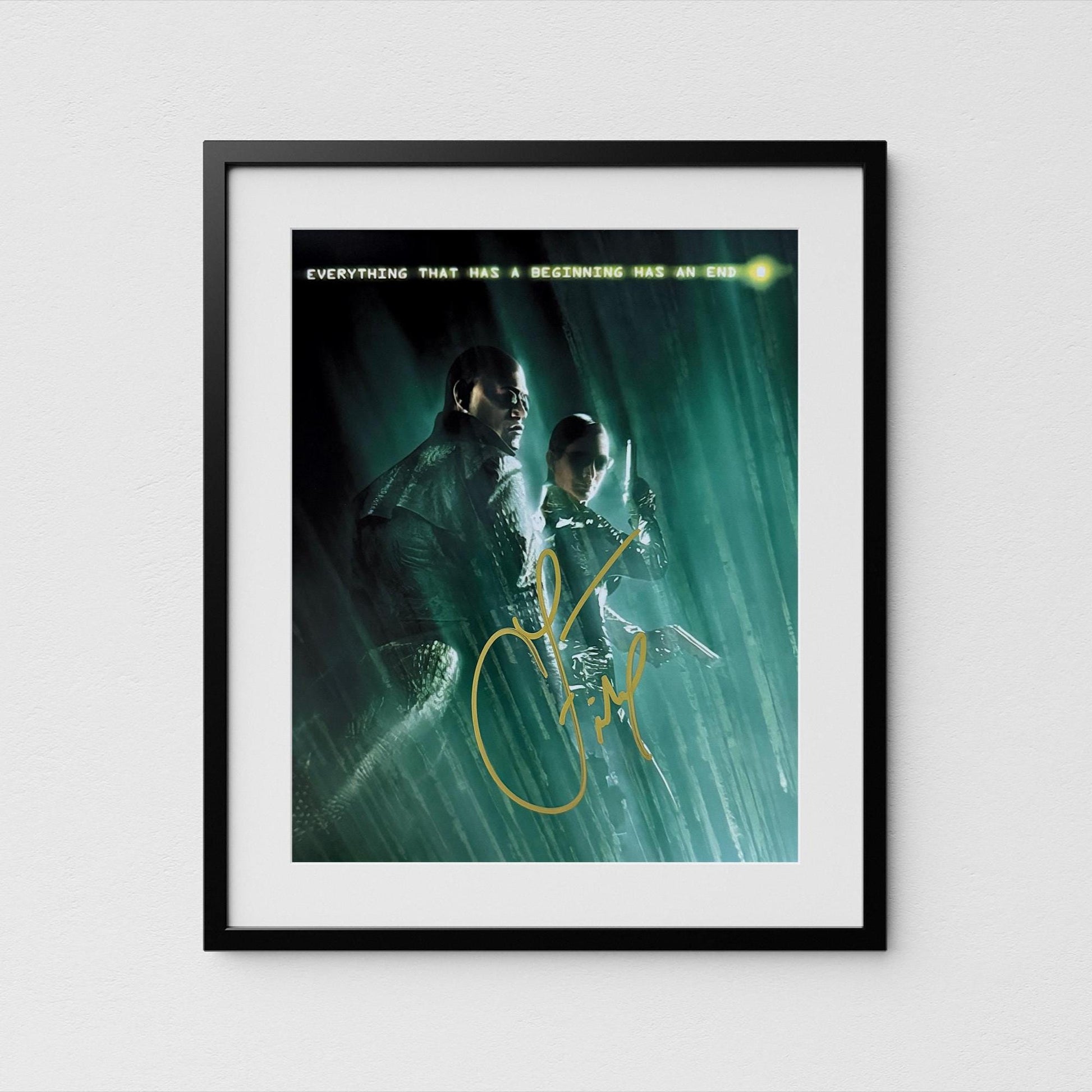 Laurence Fishburne Autograph Matrix Signed Poster Morpheus Authentic Signature with COA