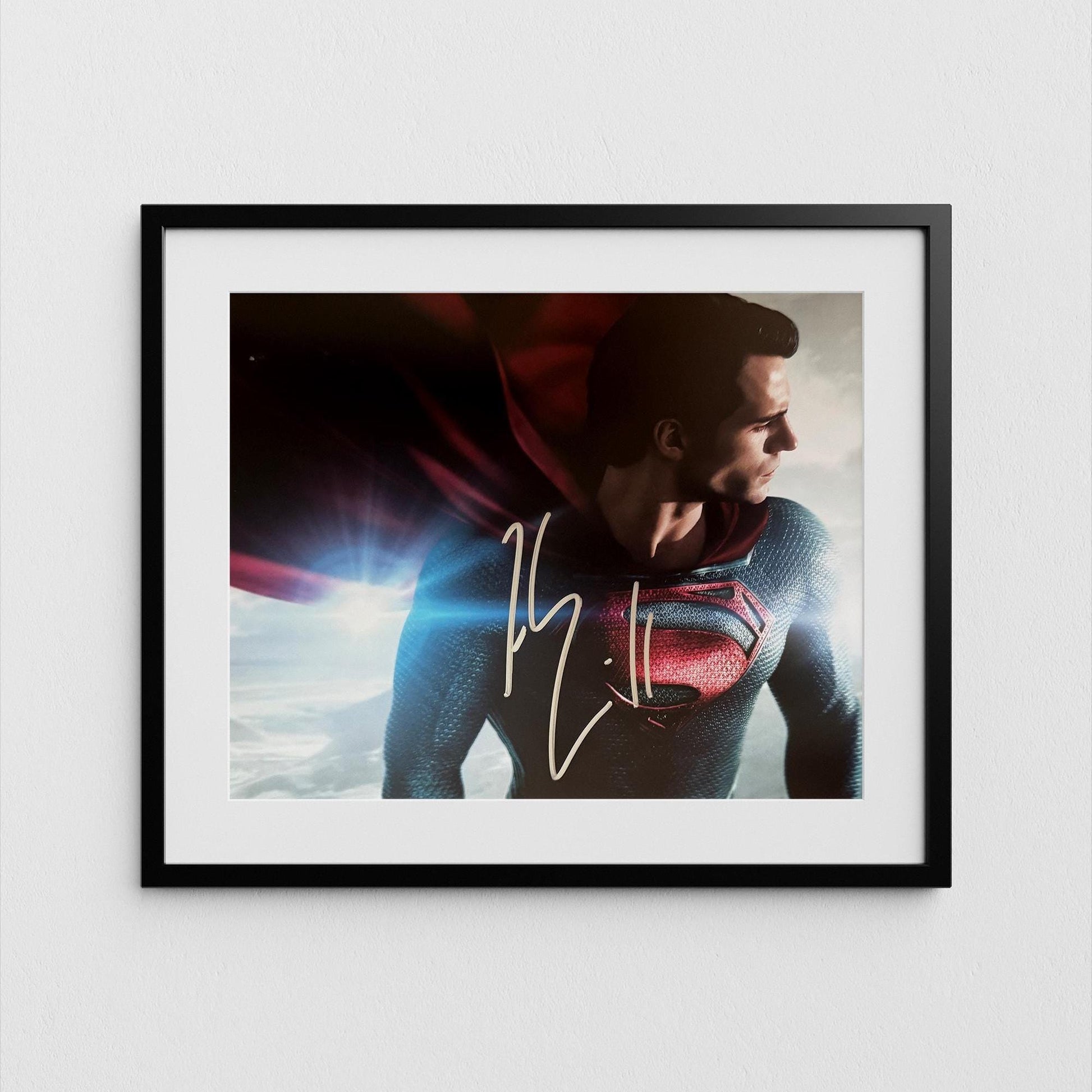 Henry Cavill Autograph Superman Signed Poster Authentic Signature with COA