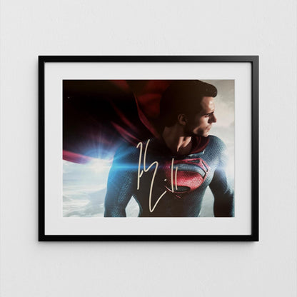 Henry Cavill Autograph Superman Signed Poster Authentic Signature with COA