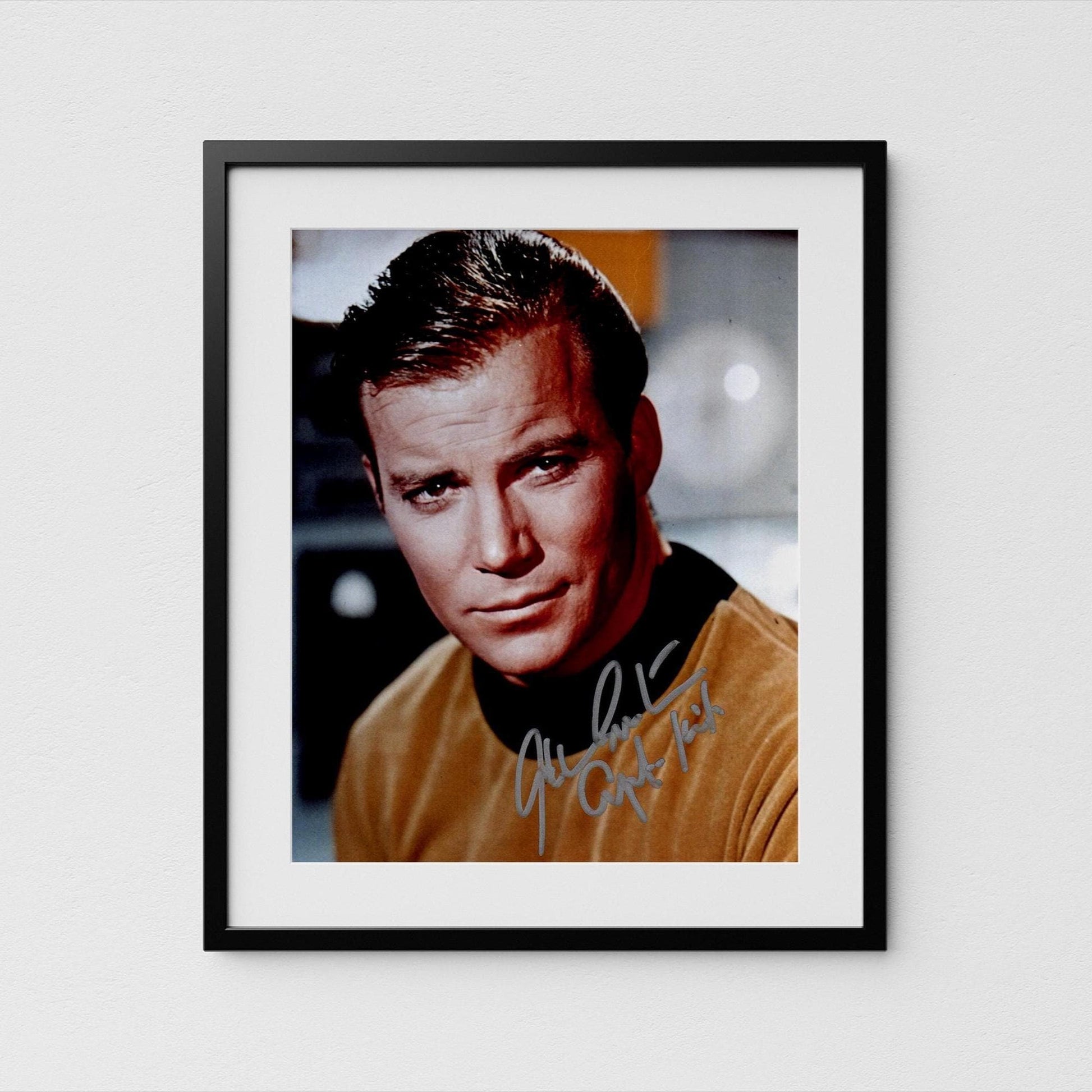 William Shatner Autograph Star Trek Signed Poster Authentic Captain Kirk Signature with COA