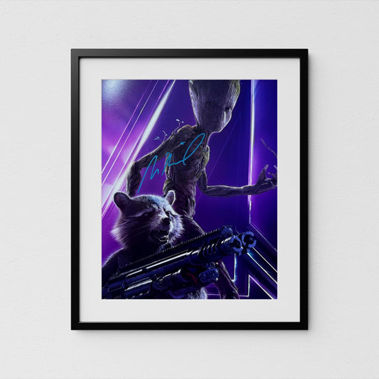 Vin Diesel Autograph Groot Signed Poster Authentic Guardians of the Galaxy Signature with COA