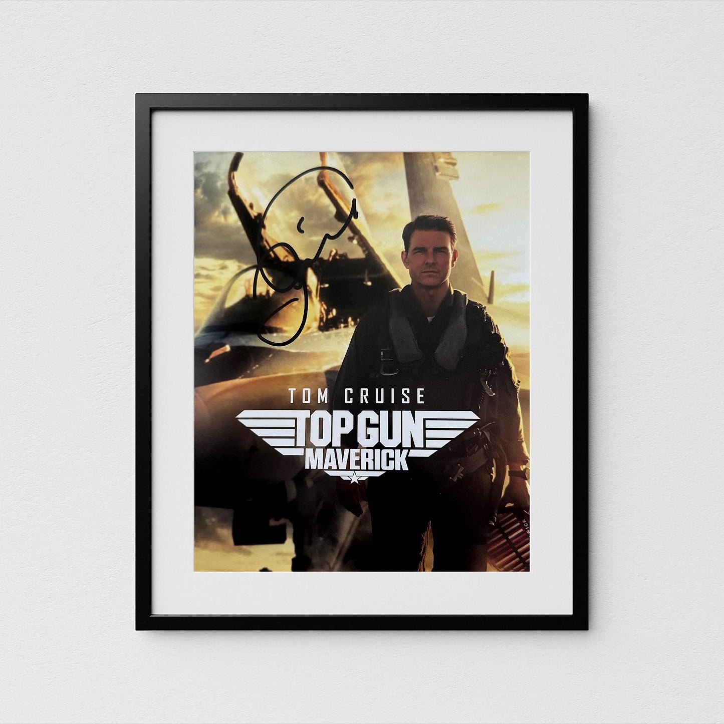 Tom Cruise Autograph Top Gun Signed Poster Authentic Maverick Signature with COA