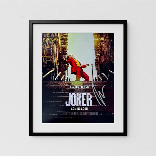 Joaquin Phoenix Autograph Joker Signed Arthur Fleck Poster Authentic Signature with COA