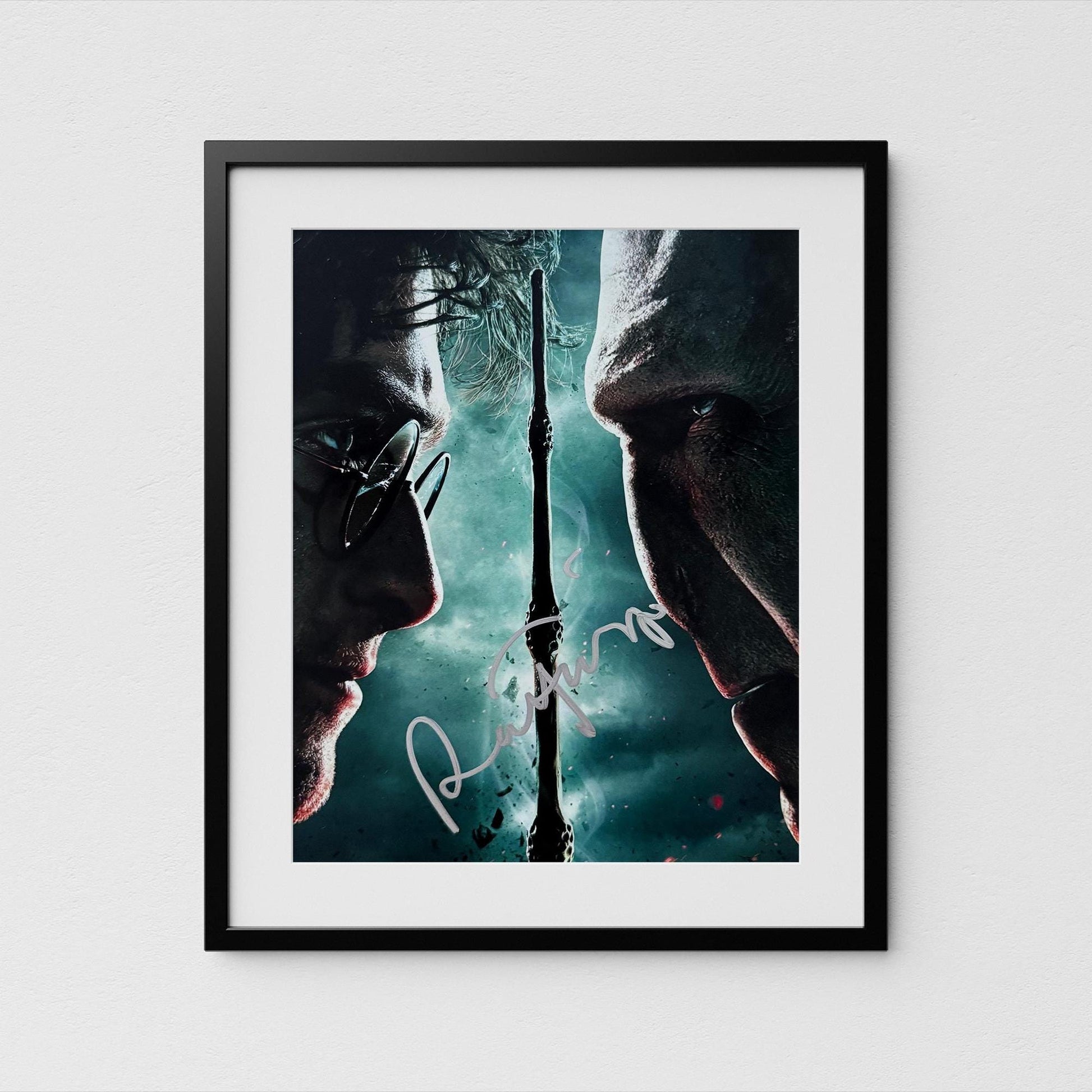 Ralph Fiennes Autograph Harry Potter Signed Poster Authentic Voldemort Signature with COA