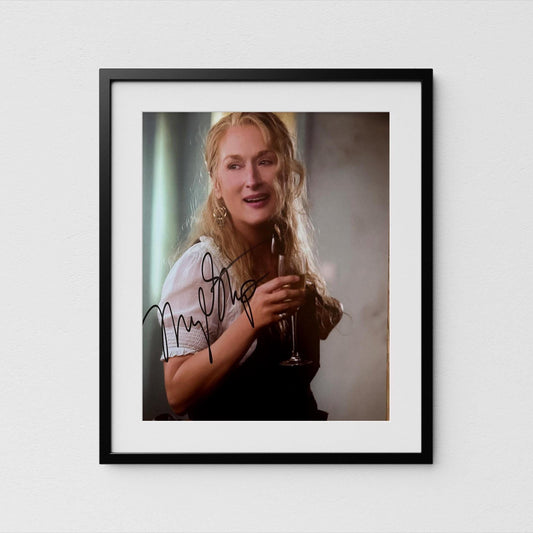 Meryl Streep Autograph Mamma Mia Signed Poster Authentic Signature with COA
