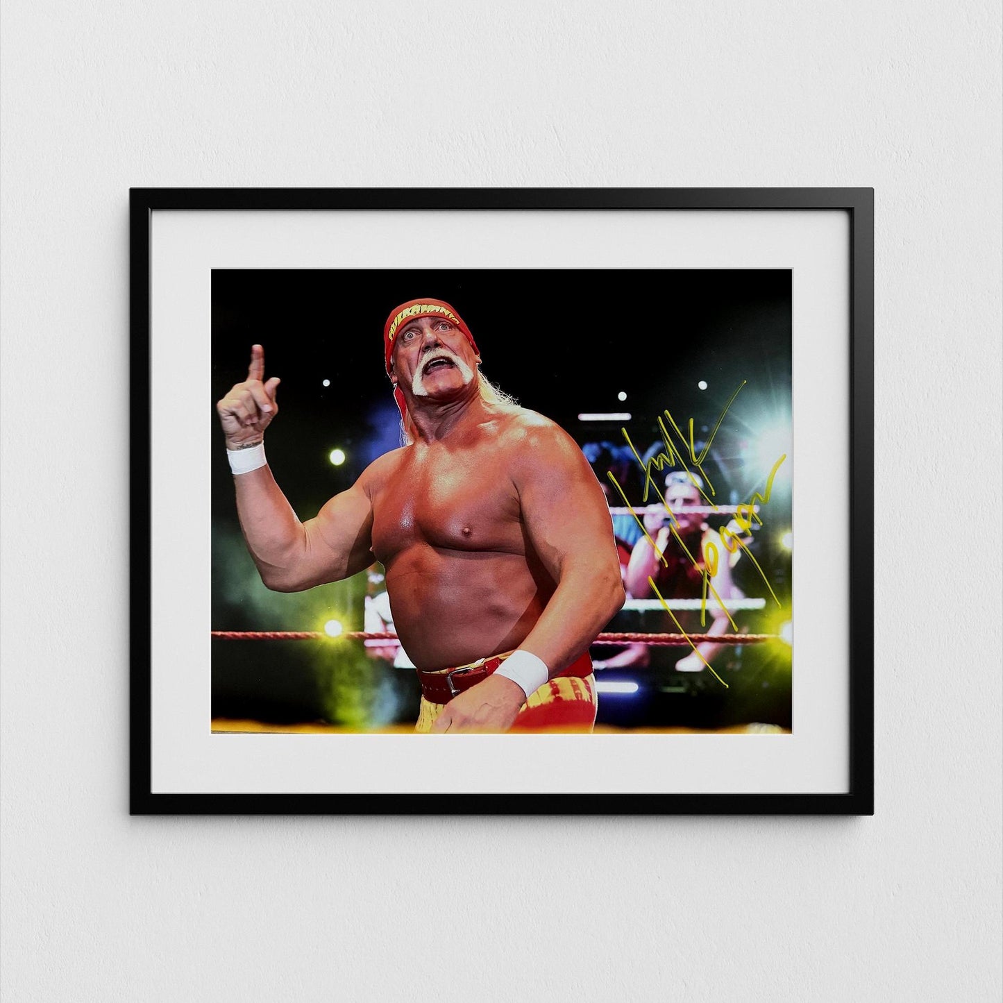 Hulk Hogan Autograph Wrestling Signed Poster Authentic Signature with COA