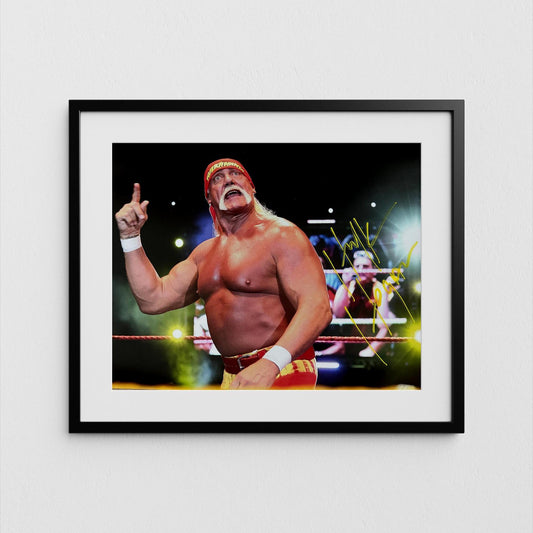 Hulk Hogan Autograph Wrestling Signed Poster Authentic Signature with COA