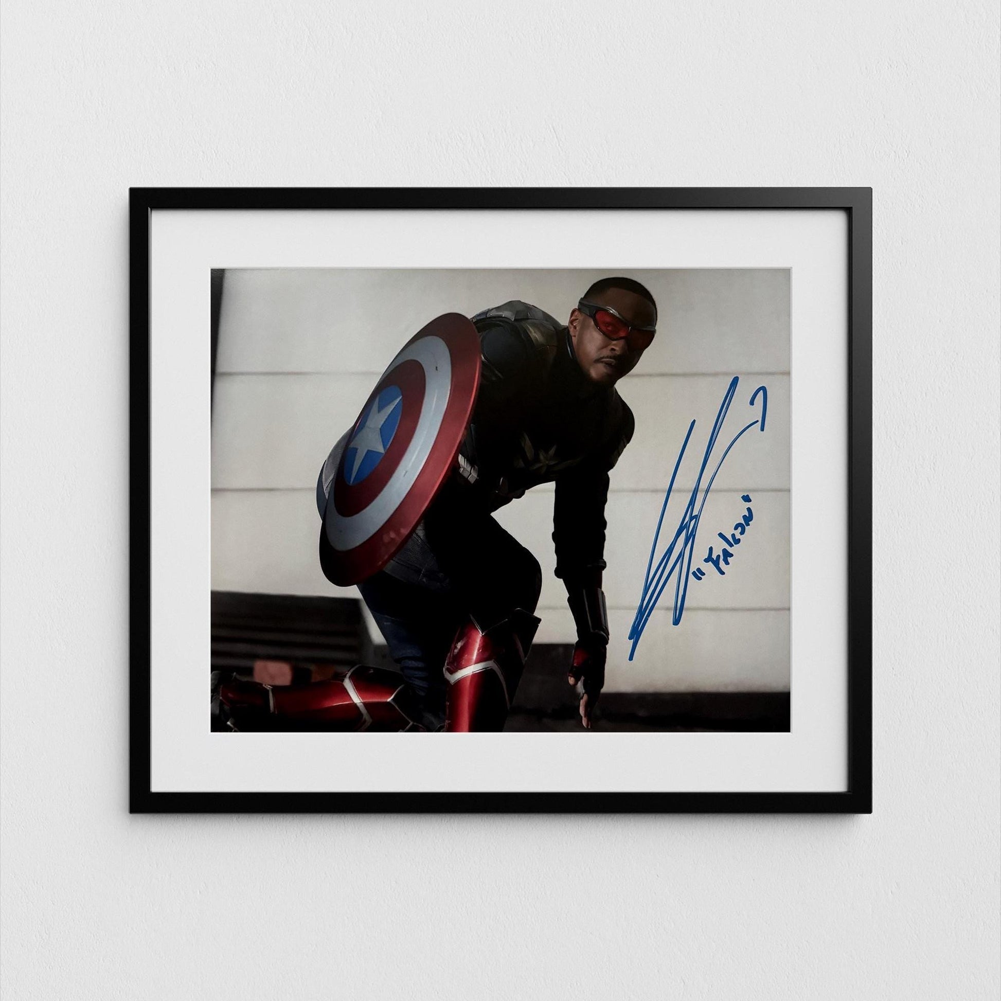 Anthony Mackie Autograph Falcon Signed Poster Authentic Captain America Signature with COA