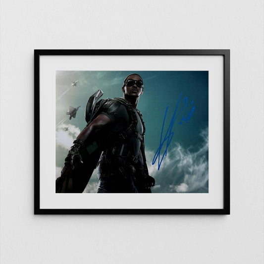 Anthony Mackie Autograph Falcon Signed Poster Authentic Captain America Signature with COA