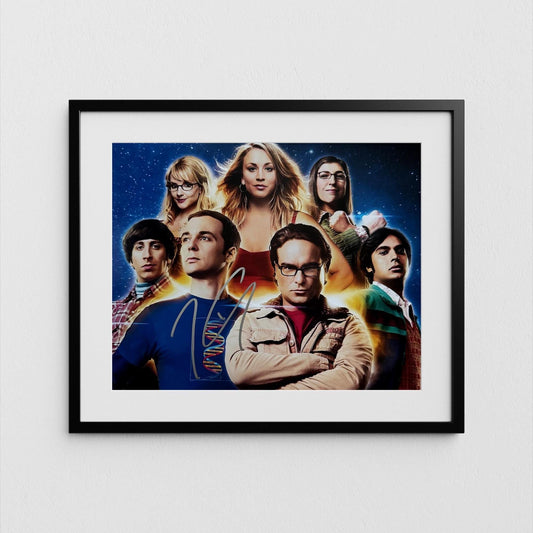 Leonard Hofstadter Autograph Big Bang Theory Signed Poster Authentic Johnny Galecki Signature with COA