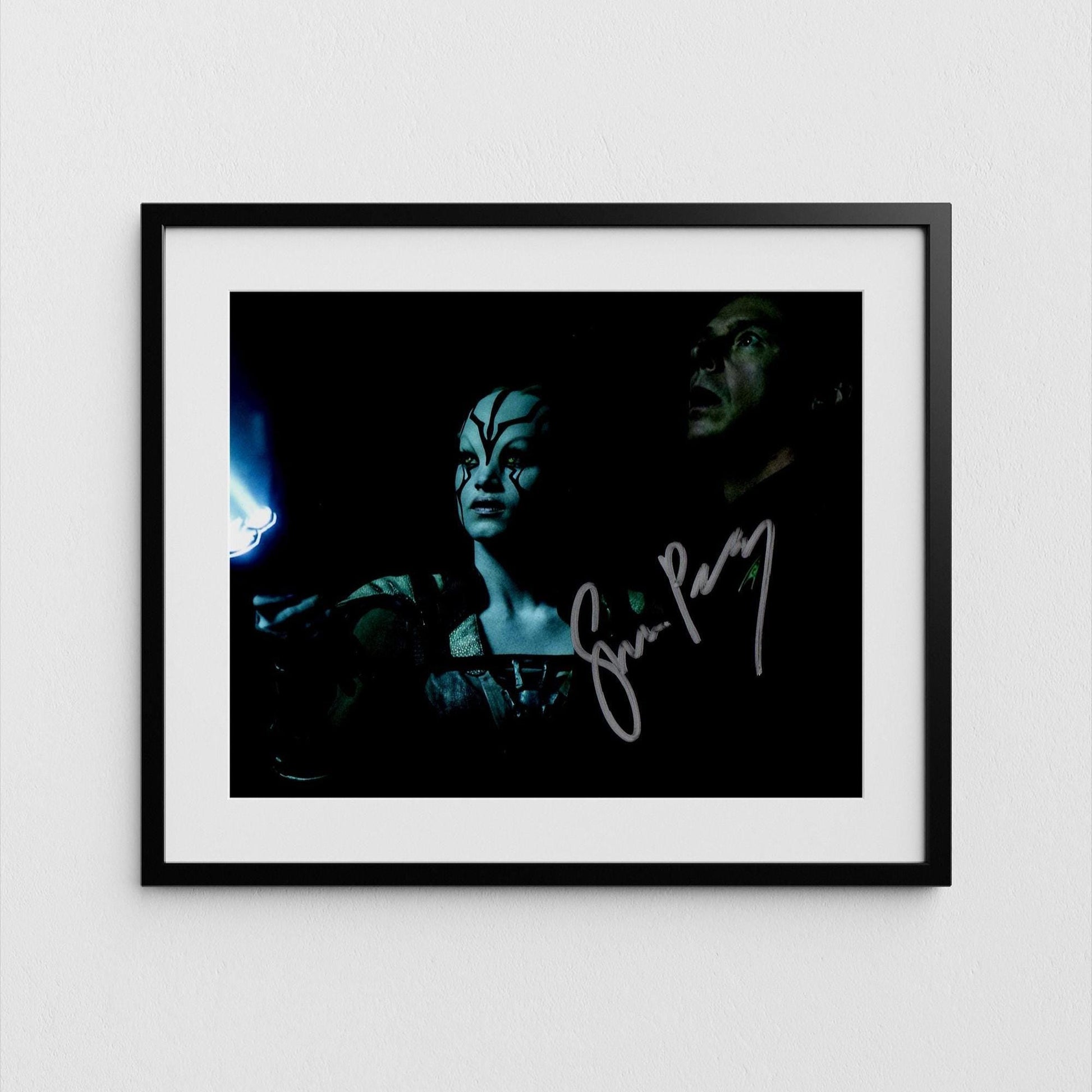 Simon Pegg Autograph Star Trek Signed Poster Authentic Scotty Signature with COA