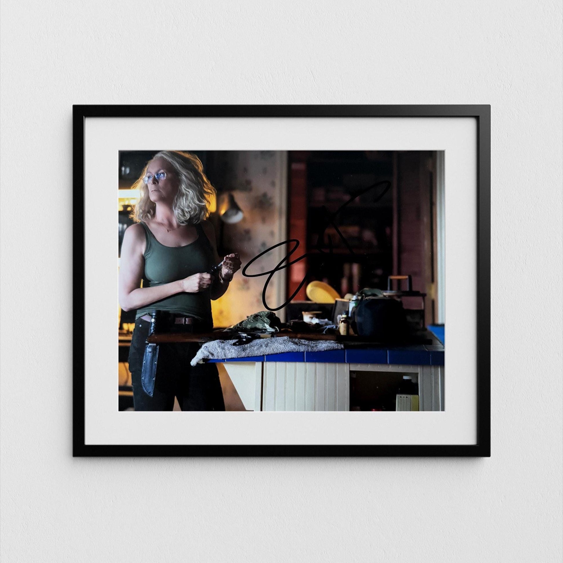 Jamie Lee Curtis Autograph Halloween Signed Poster Authentic Signature with COA