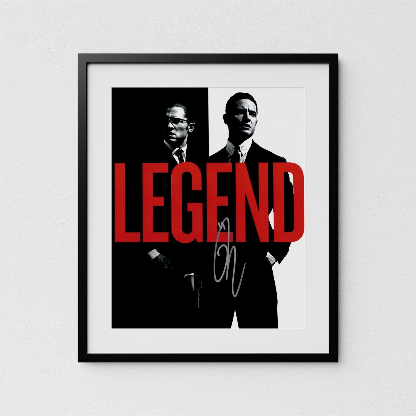 Tom Hardy Autograph Legend Signed Poster Authentic Signature with COA