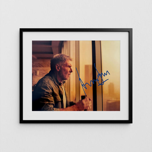 Harrison Ford Autograph Blade Runner Signed Poster Authentic Signature with COA