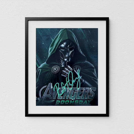 Robert Downey Jr. Autograph Avengers Doomsday Signed Poster Authentic Doctor Doom Signature with COA