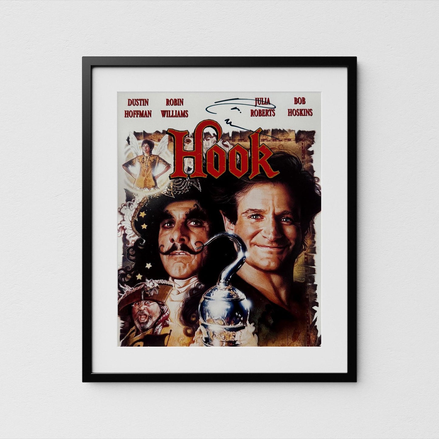 Robin Williams Autograph Hook Signed Poster Authentic Signature with COA
