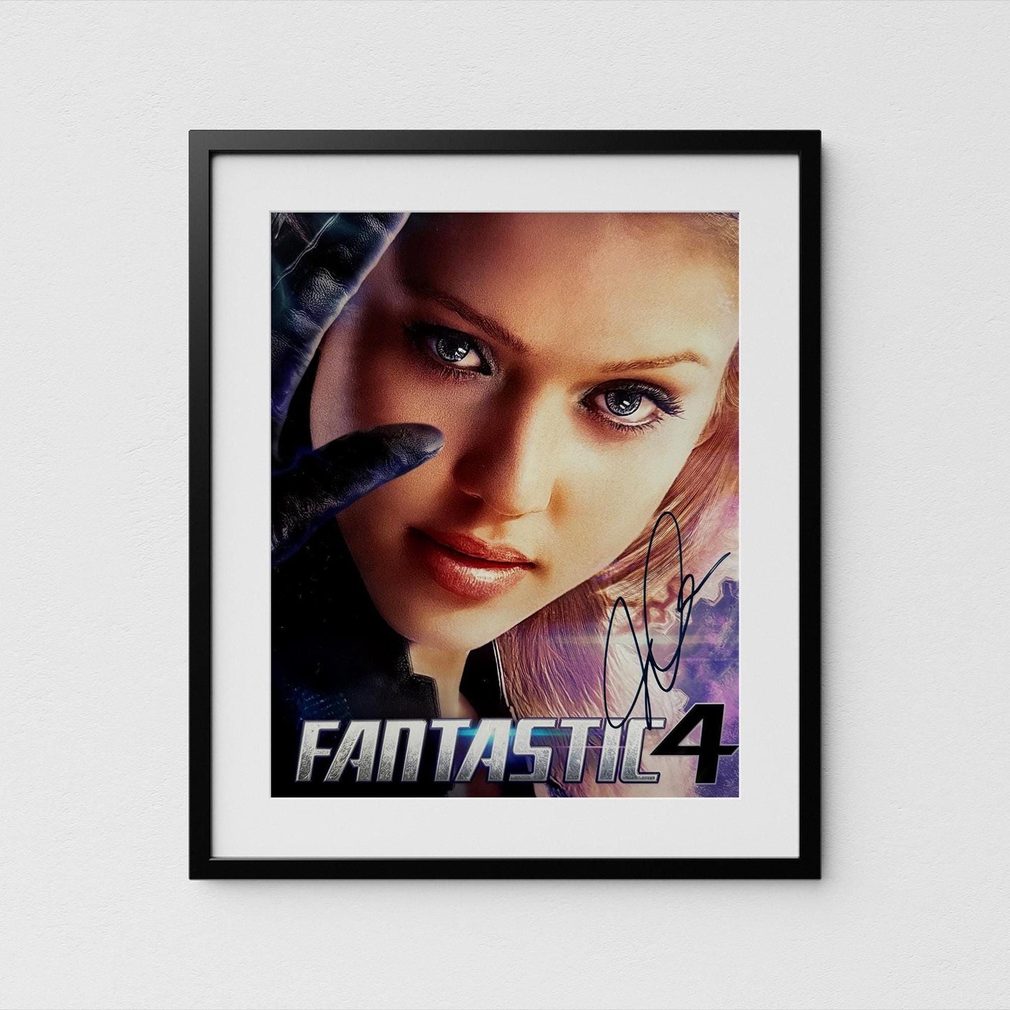 Jessica Alba Autograph Fanastic 4 Signed Poster Authentic Signature with COA