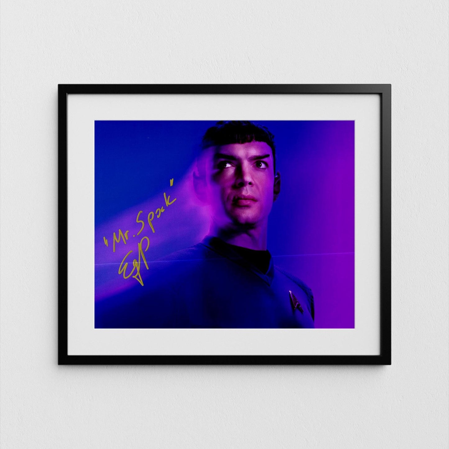 Ethan Peck Autograph Star Trek Discovery Signed Poster Spock Authentic Signature with COA