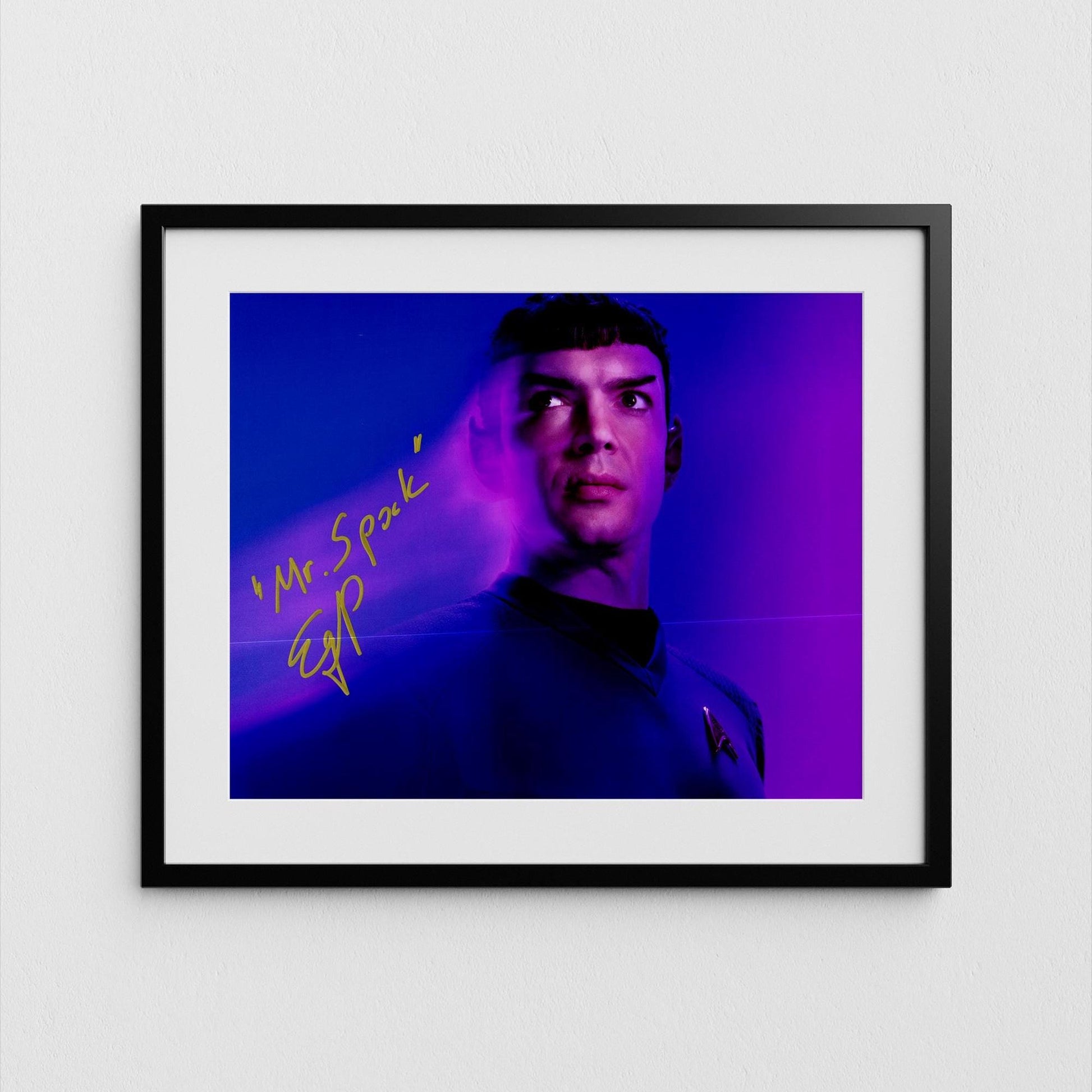 Ethan Peck Autograph Star Trek Discovery Signed Poster Spock Authentic Signature with COA