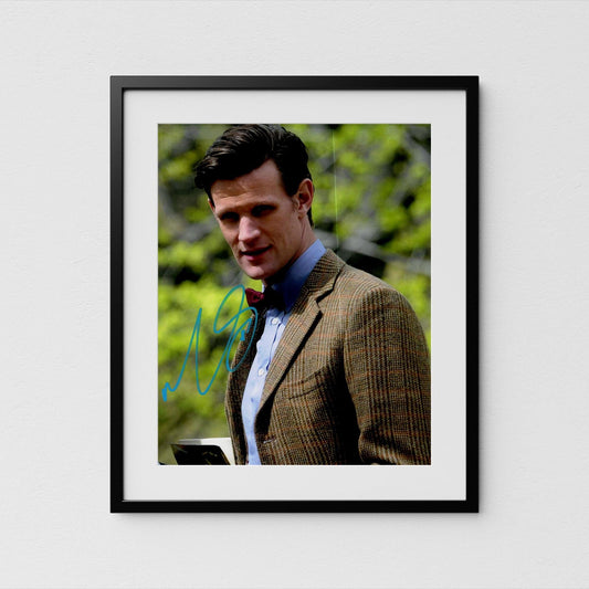 Matt Smith Autograph Doctor Who Signed Poster Authentic Signature COA