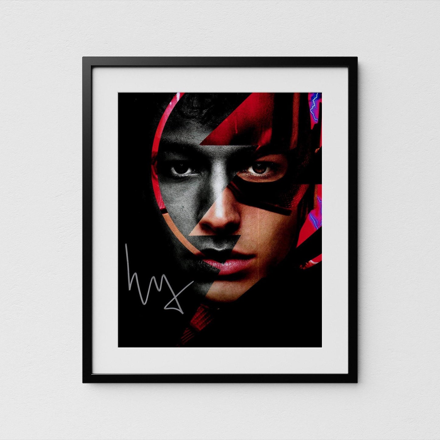 Ezra Miller Autograph The Flash Signed Poster Authentic Signature COA