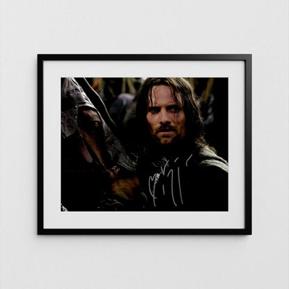 Viggo Mortensen Autograph Lord of the Rings Signed Argorn Poster Authentic Signature with COA