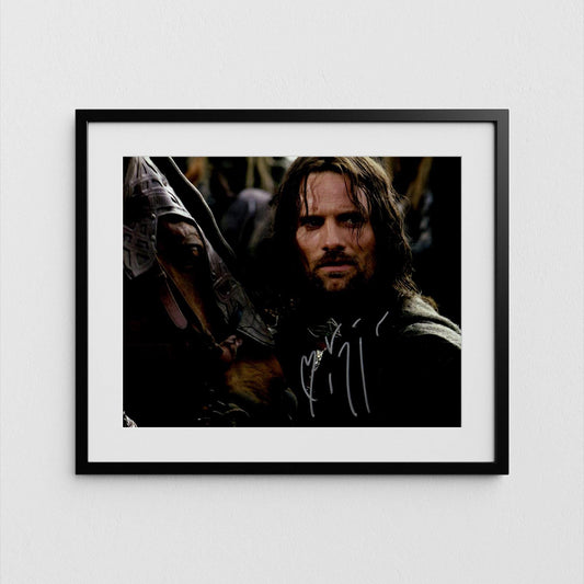 Viggo Mortensen Autograph Lord of the Rings Signed Argorn Poster Authentic Signature with COA