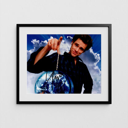 Jim Carrey Autograph Bruce Almighty Signed 8x10" Poster Authentic Signature with COA